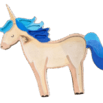 Unicorn Wooden Lamp
